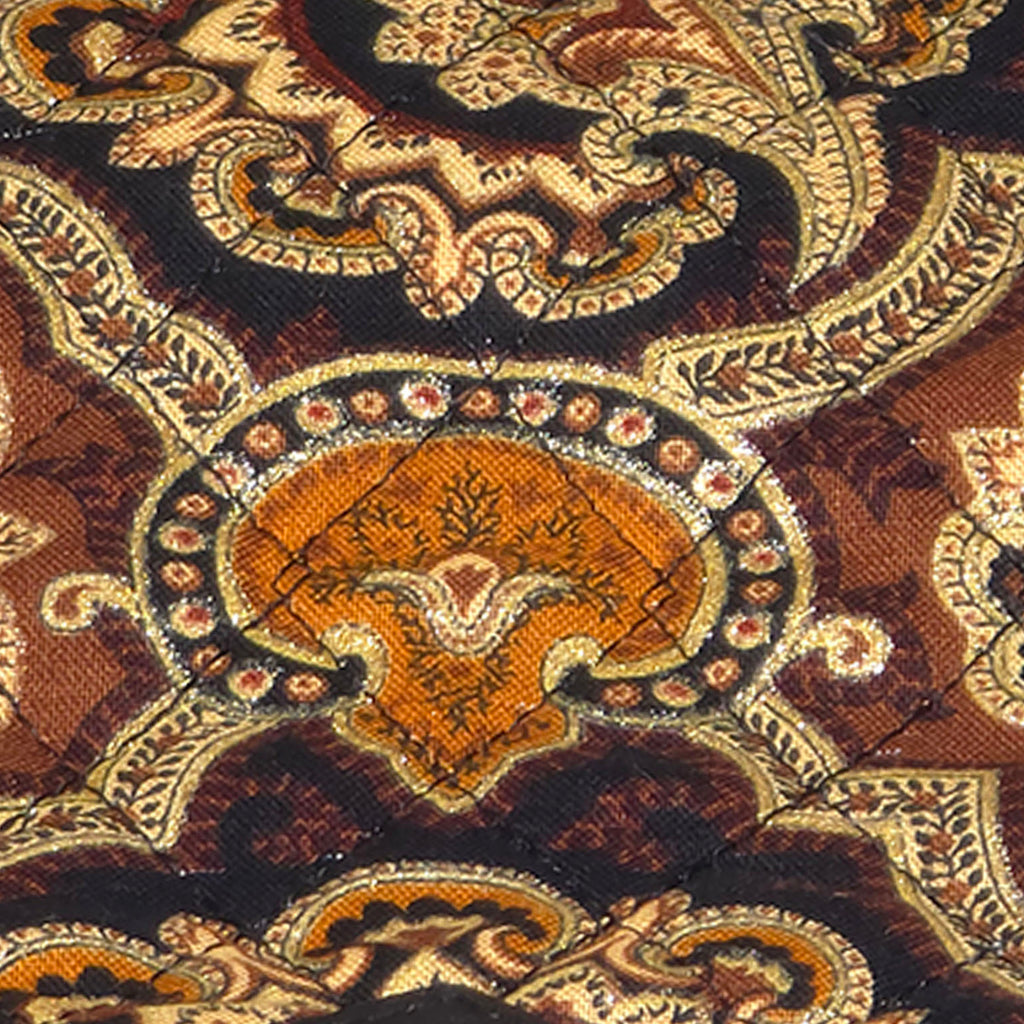 Close-up of the print on a bandana by Halorne Folds.